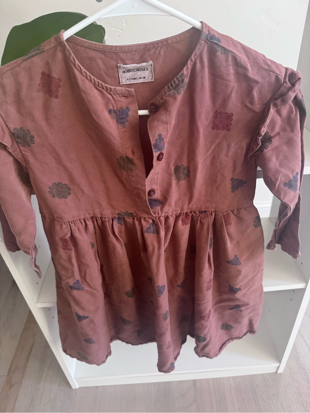 Bobo Choses Dusty Rose Printed Long-Sleeve Dress - Picture 4 of 4
